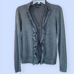 V Neck Zip Cardigan Kenneth Cole New York Sz‎ M  EUC $5 ADD ON with $15+ Bundle